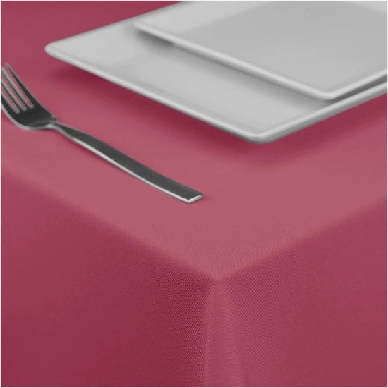 Telaio per tavolo copertura tavolo lenzuola per tavolo decorazione per tavolo copertura tavolo (rosa scuro, 140 x 300 cm)