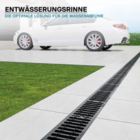 Canale di scolo 1m con griglia per scarico acqua 12,5t Canaletta di drenaggio