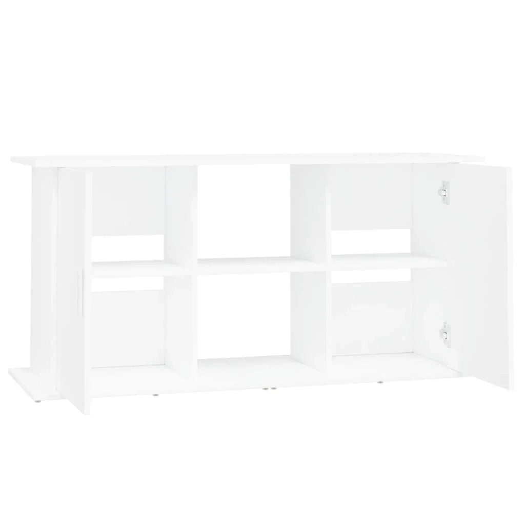 Base per mobiletto per acquario 121 x 41 x 58 cm legno ingegnerizzato bianco 02_0045051