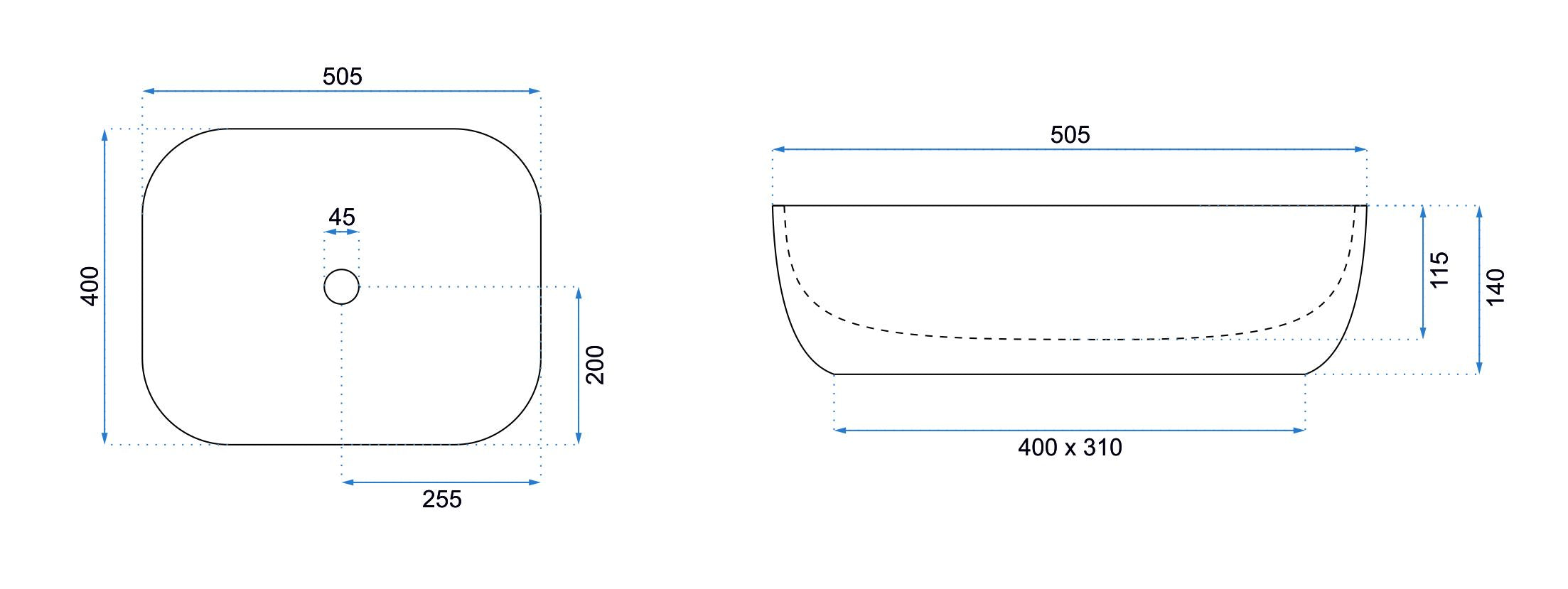 Lavabo Da Appoggio Rea Mona Slim