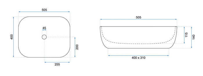 Lavabo Da Appoggio Rea Mona Slim