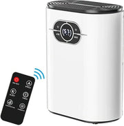 Dehumidificatore Elettrico per la Climatizzazione - L'Eliminatore di Umidità - Per Ambiente Interno - Per Camera da Letto e Bagno - Regolabile da Distanza - Bianco