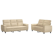 Set di divani 2 pcs Crema Tessuto 3430719