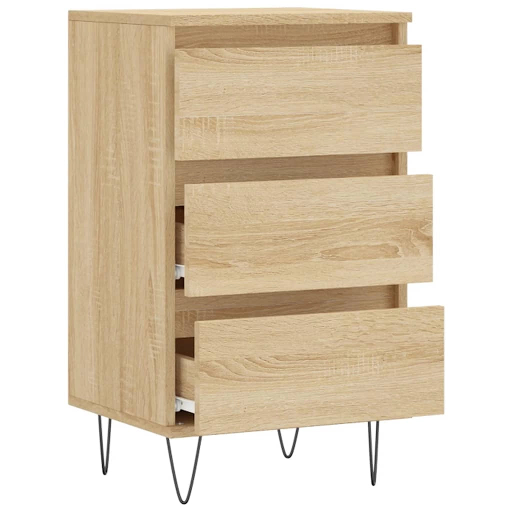 Buffet credenza cassettiera armadio mobile contenitore organizer cucina soggiorno rovere Sonoma 40 x 35 x 70 cm legno ingegnerizzato marrone 02_0031563