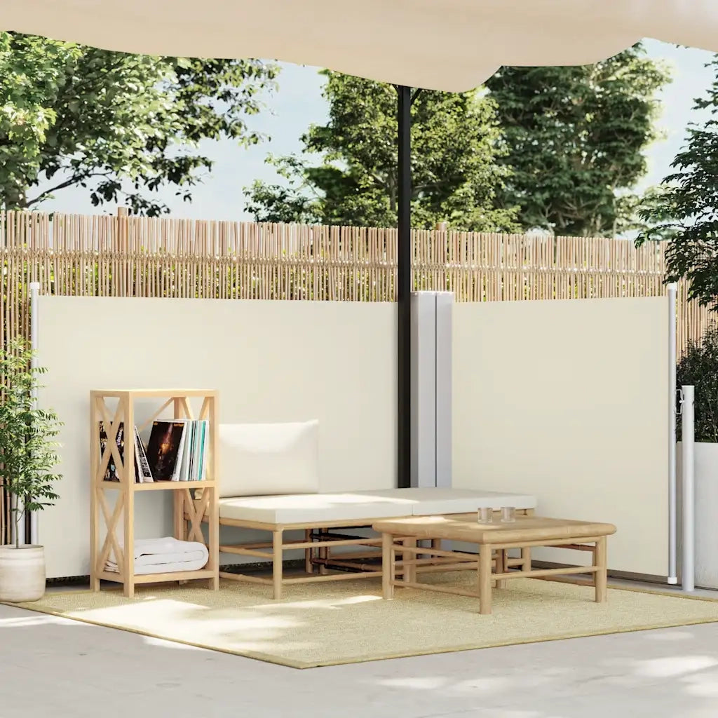 Tenda da Sole Laterale Retrattile Crema 120x1000 cm