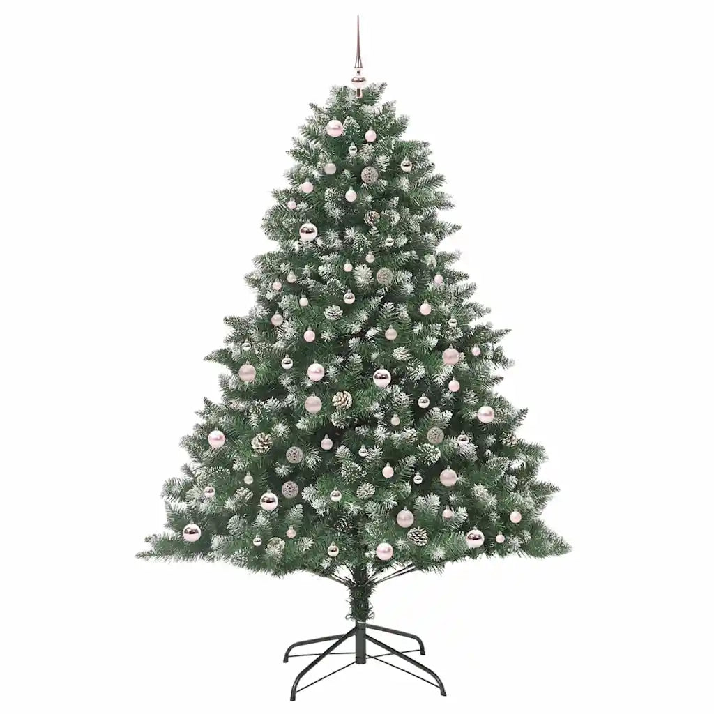Albero di Natale artificiale con 300 LED Verde 210 cm 3395247