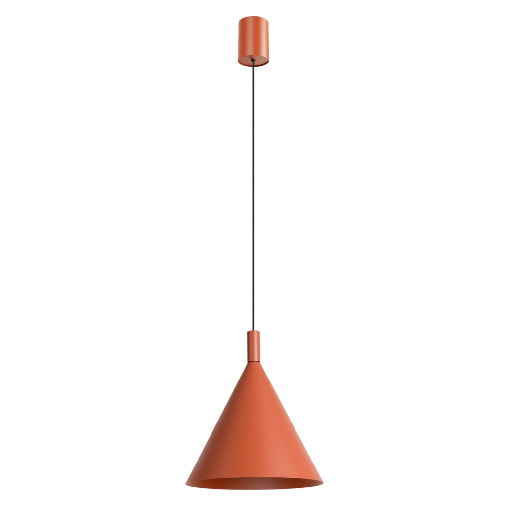 Lampada a sospensione NOX 25 ocra rossa