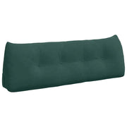Cuscino per Schiena | Cuscino dorsale Verde Scuro 140 x 24 x 50 cm Velluto