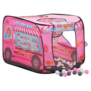 Tenda da gioco per bambini con 250 palline rosa 70 x 112 x 70 cm 02_0005171