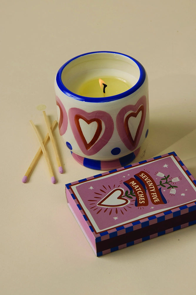 Candela Adopo in ceramica da 226 g (8 oz) - Profumo Rosewood Vanilla  Confezionata in scatola