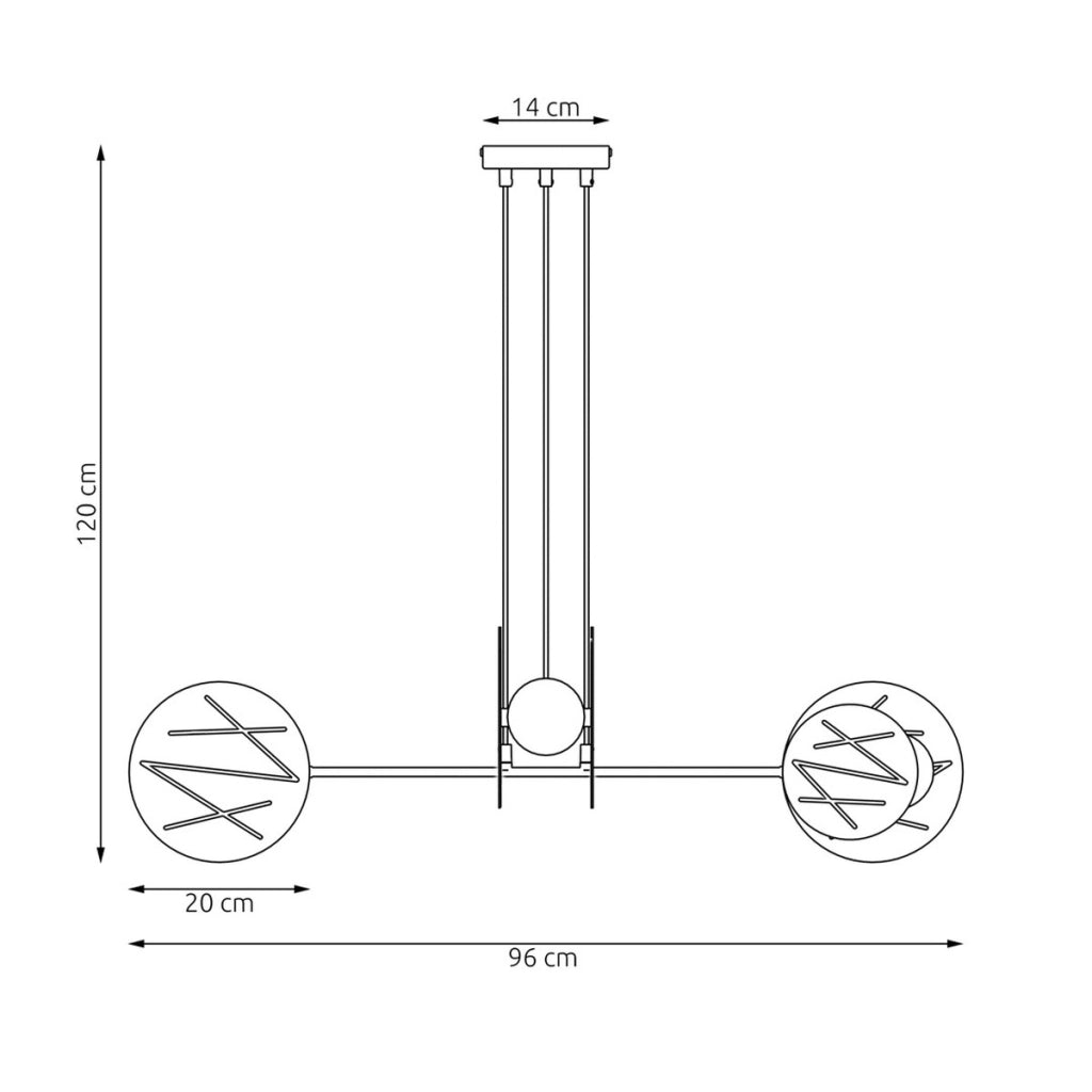 Lampada a sospensione Xotic in acciaio nero opaco