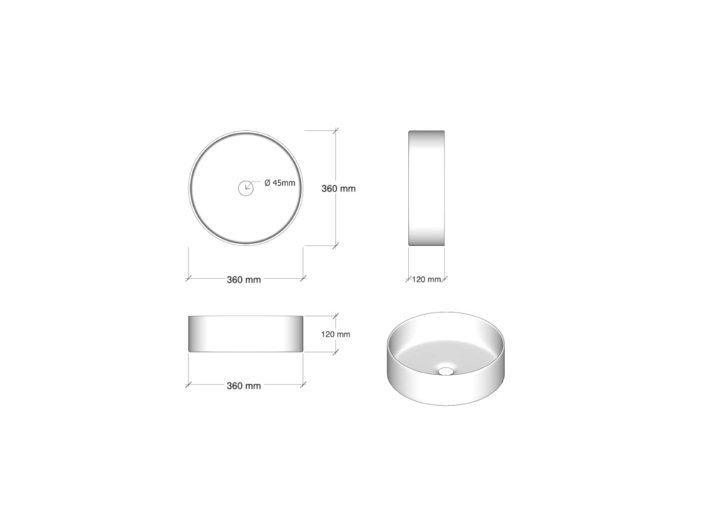 Composizione 5 pezzi VENERE bianco opaco