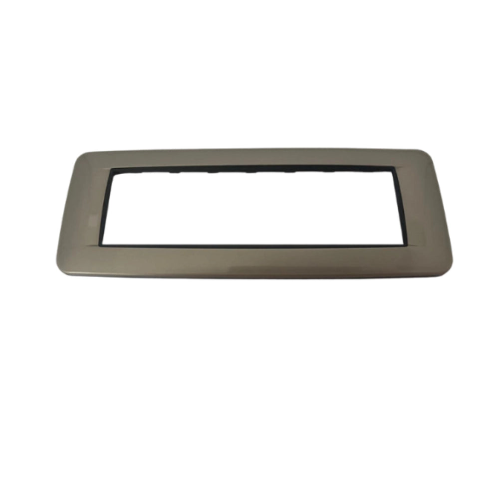 Placca vimar 20687 7 moduli in metallo serie eikon finitura metallo verniciato *** colore champagne, confezione 1