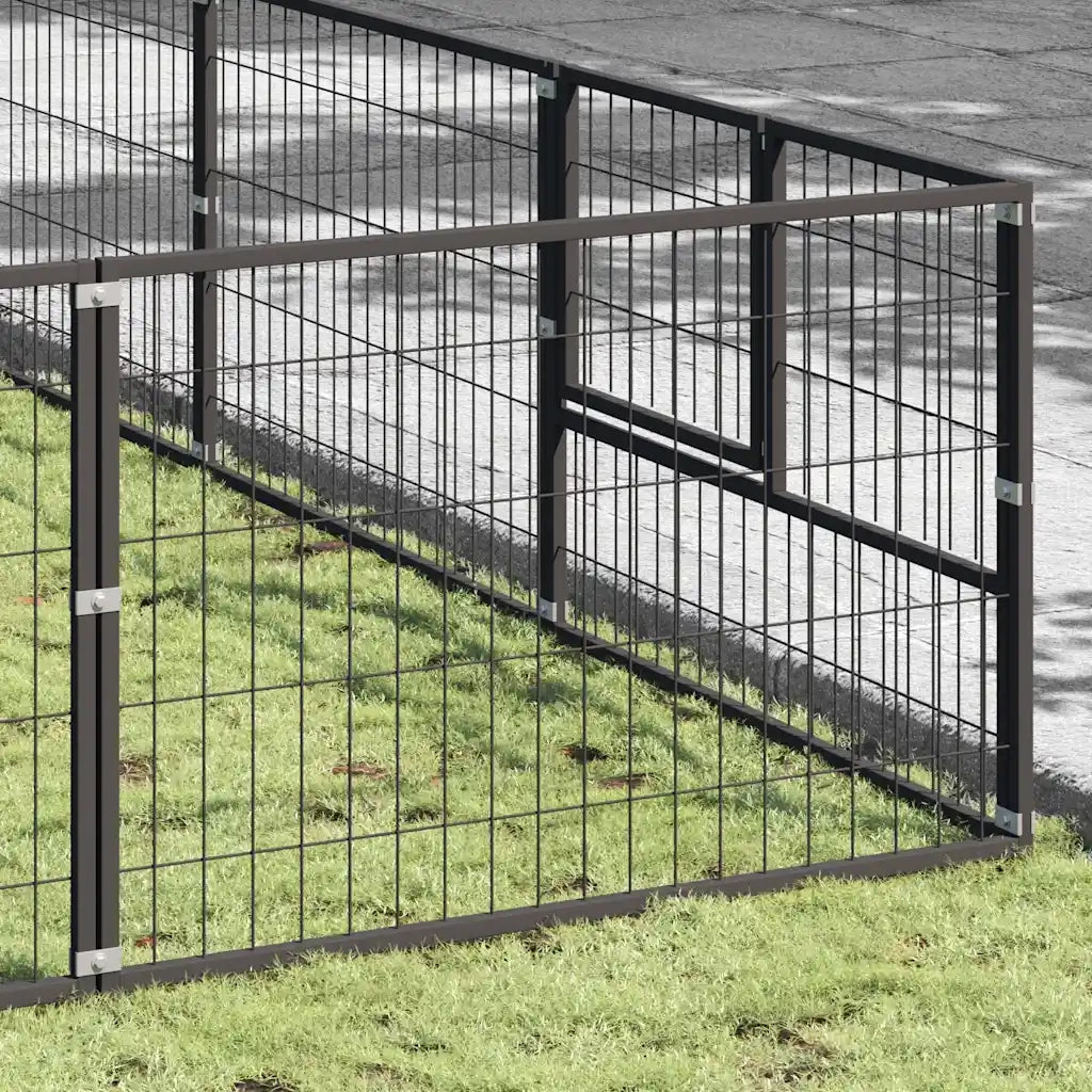 Gabbia per Cani Nera 49 mÂ² in Acciaio cod mxl 44560