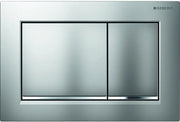 PLACCA DI COMANDO 2 TASTI OMEGA 20 SQUADRATA- Cromo satin. bordoinf Cromo lu- GEBERIT- pezzi 1