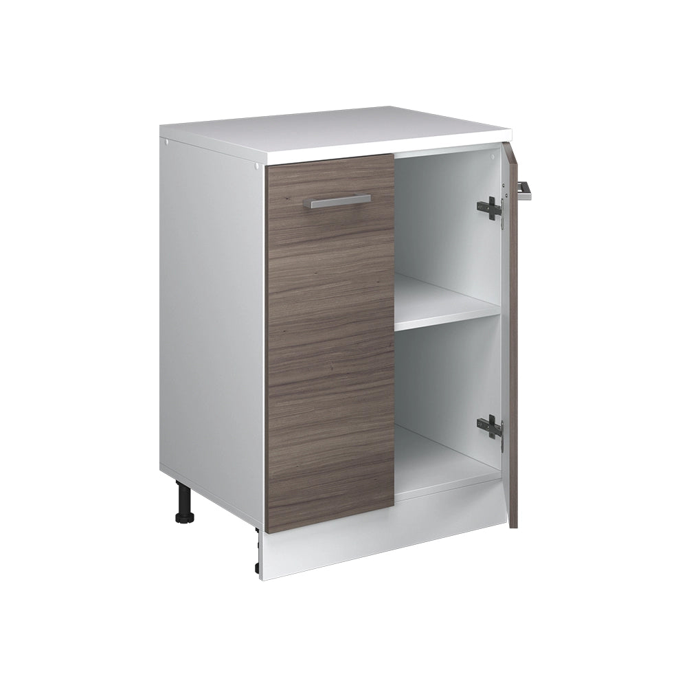 Mobile per mansarda Rion Grigio nobile/Bianco 60 x 83.8 cm senza inclinazione con 2 ante Vicco