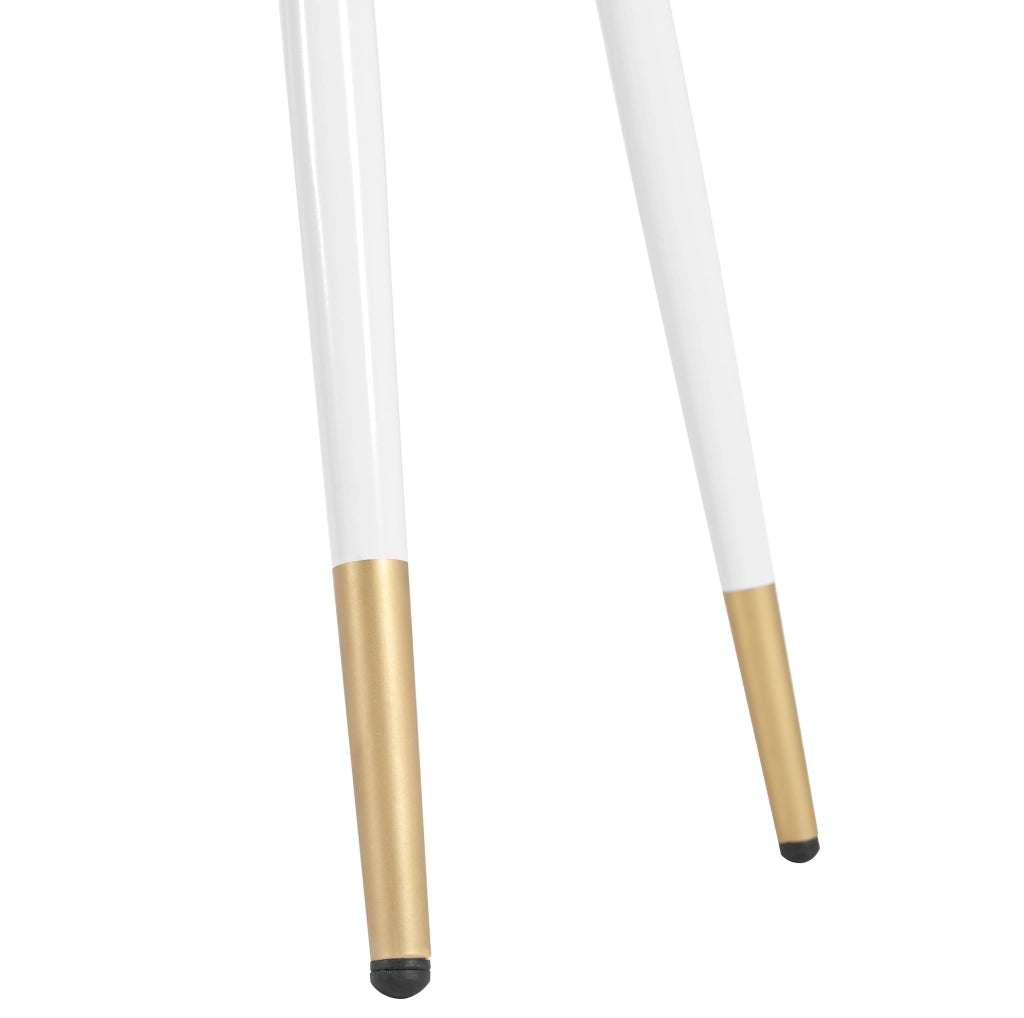 Toeletta bianca estensibile con specchio LED dimmerabile e 6 cassetti