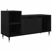 Mobile porta TV rettangolare moderno zona intrattenimento 100 x 35 x 55 cm legno composito nero 02_0052777