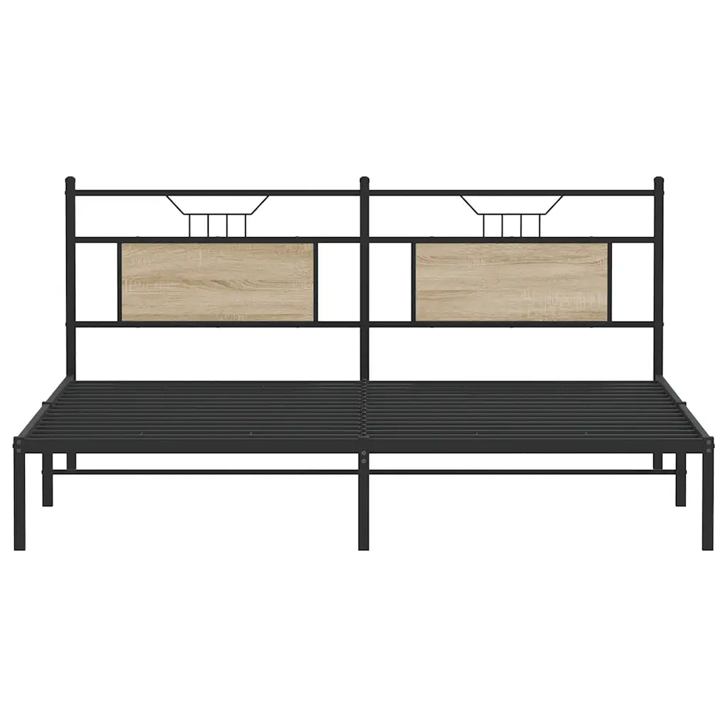 Giroletto senza Materasso Rovere Sonoma 183x203cm in Truciolato 4106796