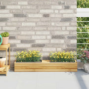 Fioriere per Europallet 12 pz Grigio 36x13,5x9,5 cm in PP 318302