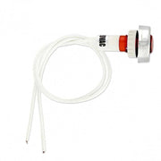 SPIA LUMINOSA ROSSO TONDO CON FILI E GHIERA CROMATA d.10mm UNIVERSALE VARI USI - UNIVERSALE