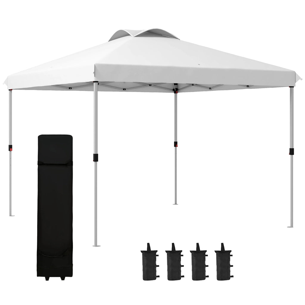 Gazebo da giardino pieghevole ¨C zephmum ¨C 3x3 m con sacco a rotelle