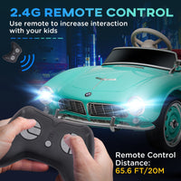 Macchina Elettrica per Bambini 12V con Licenza BMW 507 Verde