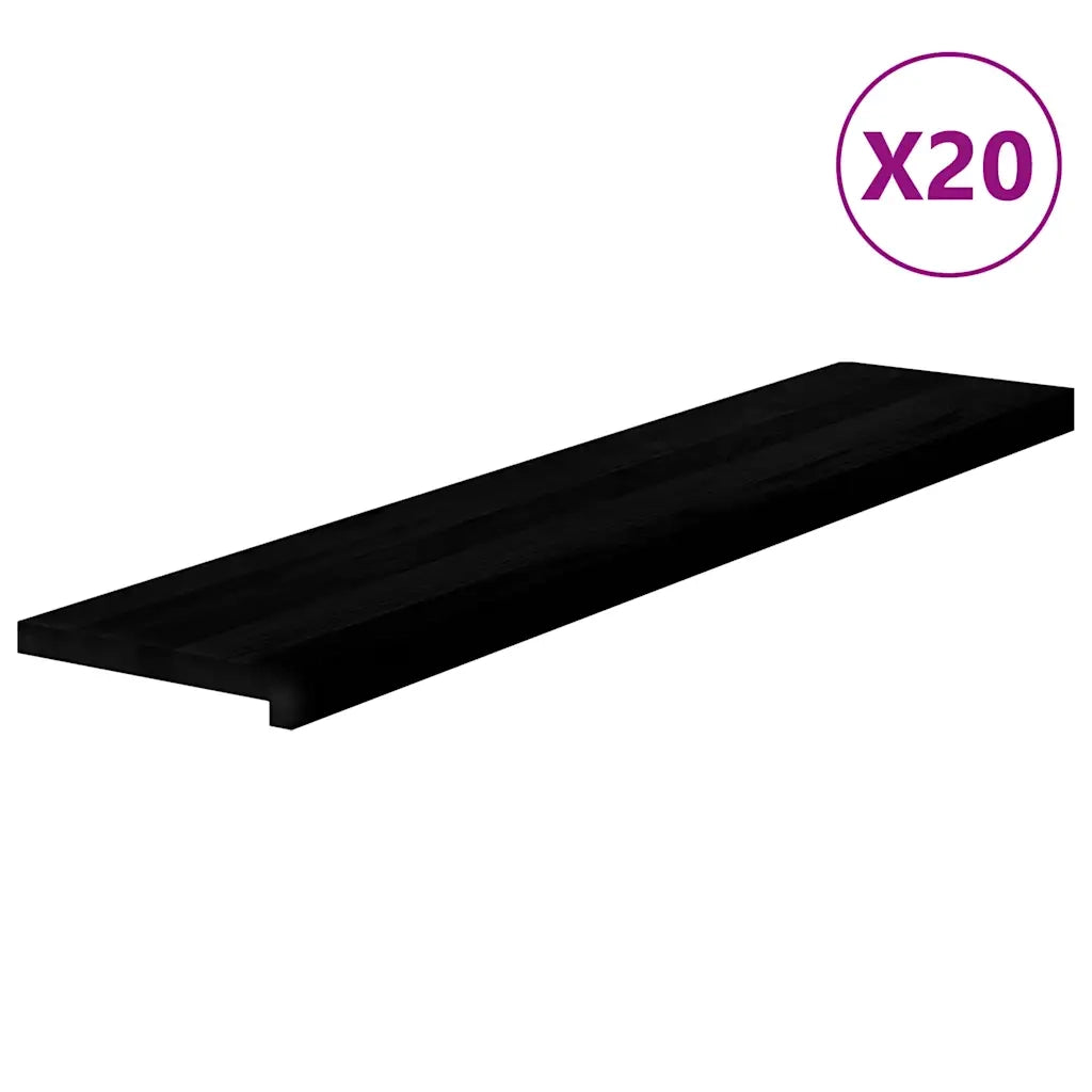Gradini 20 pz Marrone Scuro 120x30x2 cm Legno Massello Rovere