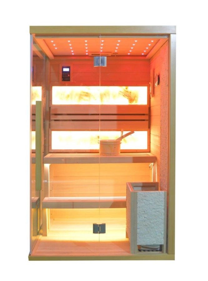 Sauna finlandese 2 posti full optioal 120x110x200cm Replut Hymala