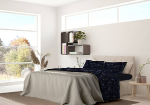 Set Lenzuola Matrimoniale con Stampa Sopra Sotto e Federe Orione