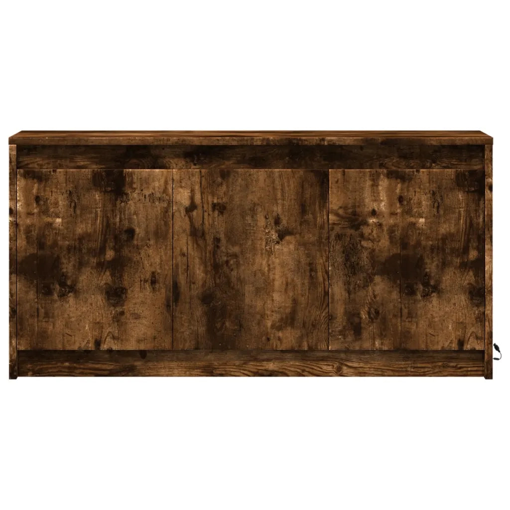 Mobile TV | Armadietto TV | Mobile Porta TV con LED Rovere Fumo 100x34x50 cm in Truciolato