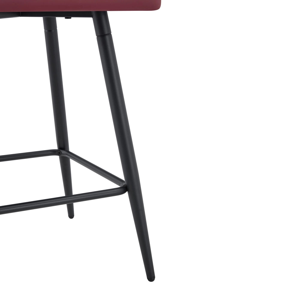 Sedia da pranzo moderna imbottita in PU con braccioli e struttura in metallo nero