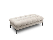 Cosmopolitan Design - Panca "Bali" 2 posti in tessuto strutturato beige 