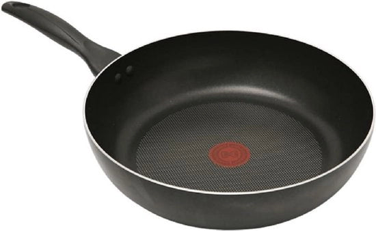 Piastra di cottura con bordo alto di 30 cm, rivestimento antiaderente Teflon, tegame a bordo alto, tegame profondo, padella da brasatura