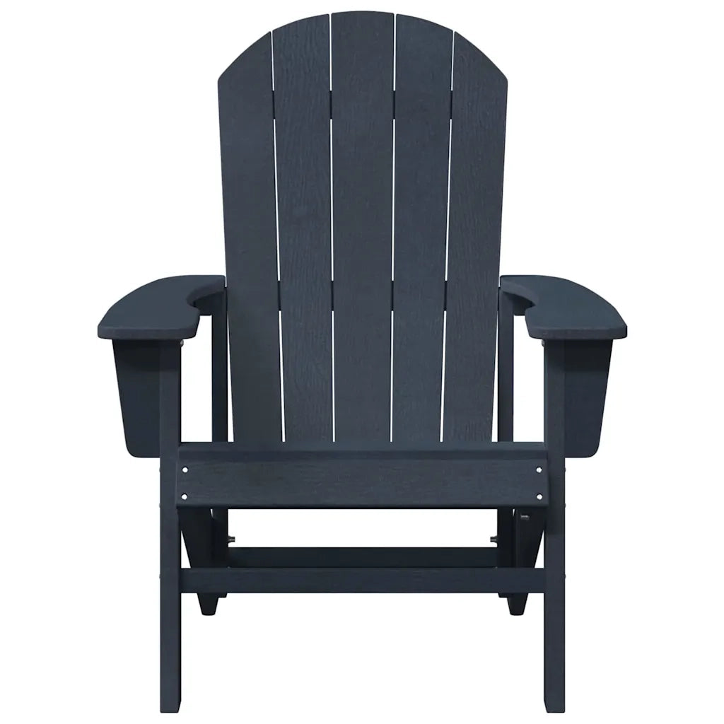 Sedia da Giardino | Sedia Adirondack Blu navy 82 x 74 x 92 cm HDPE