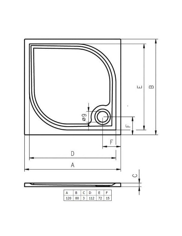 RIHO RETHINK CUBIC Plug&Play Back2Wall Vasca da bagno 190x80 cm