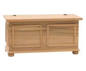 Cassapanca in legno Shabby chic mod cipolla laccato naturale
