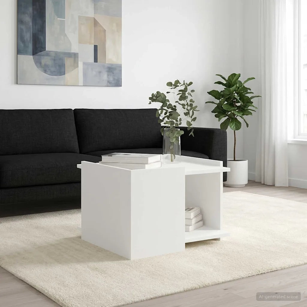 Tavolino da salotto Bianco 50,5 x 50 x 33 cm