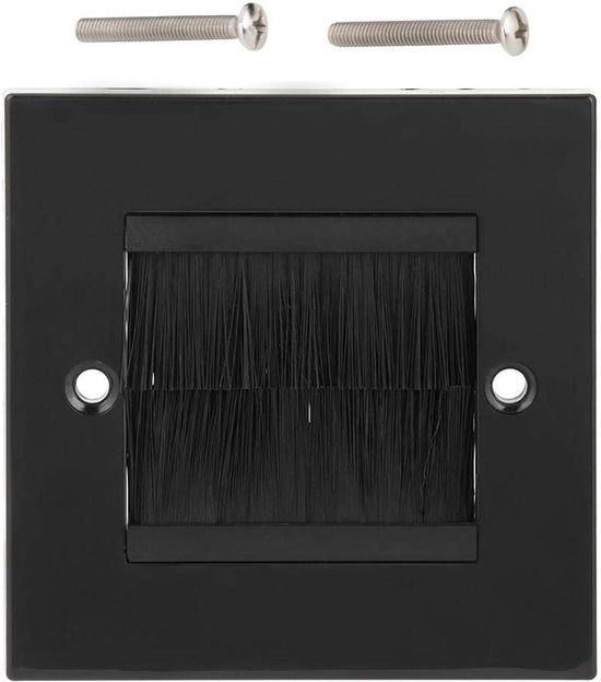 Copertura per porta di rete con pennello per prevenzione della polvere.