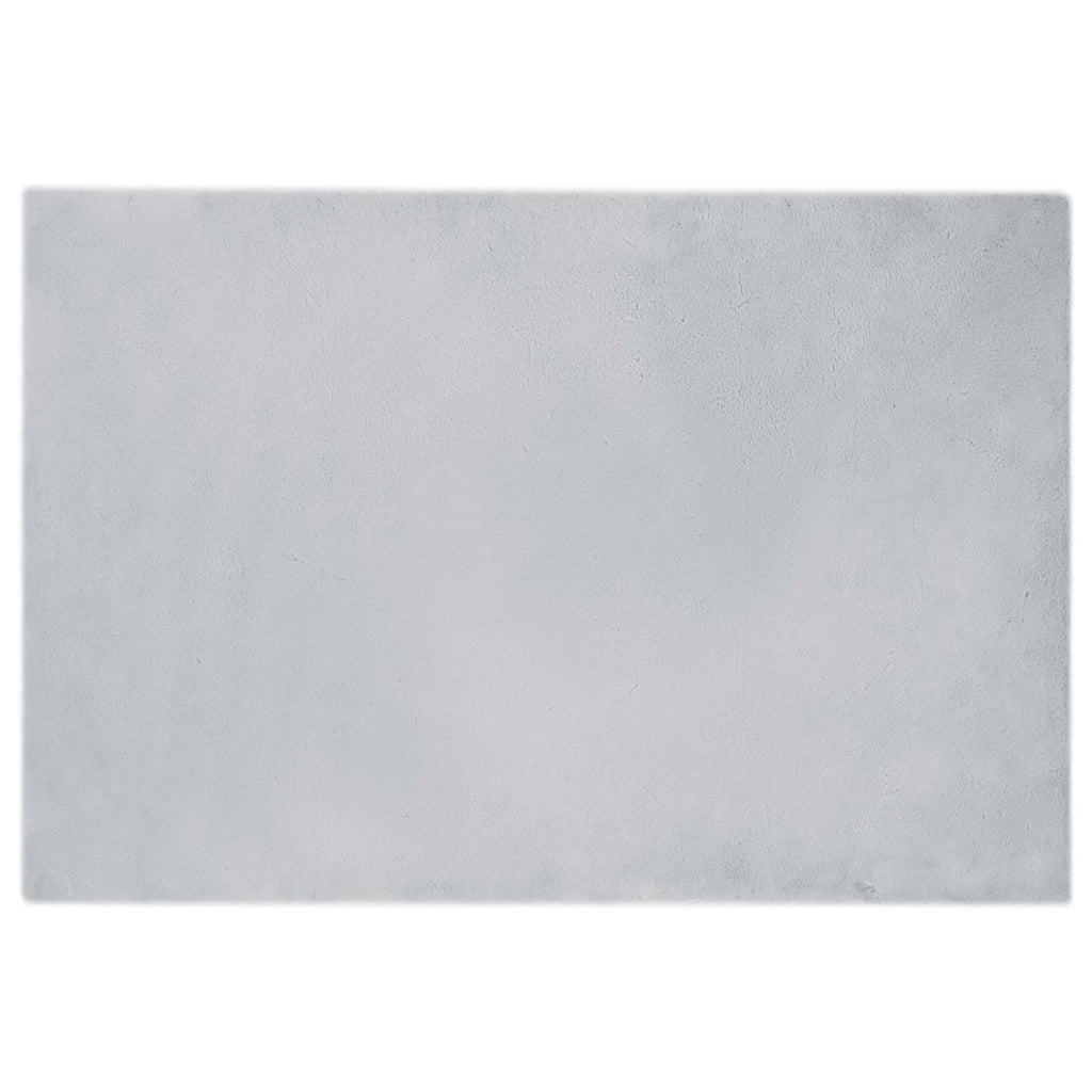 Tappeto antiscivolo in sintetica di coniglio OLITE Grigio