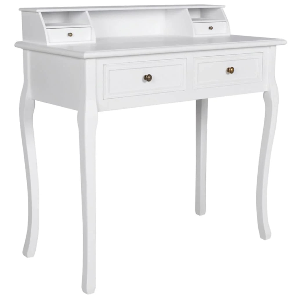Lussuoso tavolo da toeletta moderno in MDF bianco 87 x 42 x 89 cm 02_0021268