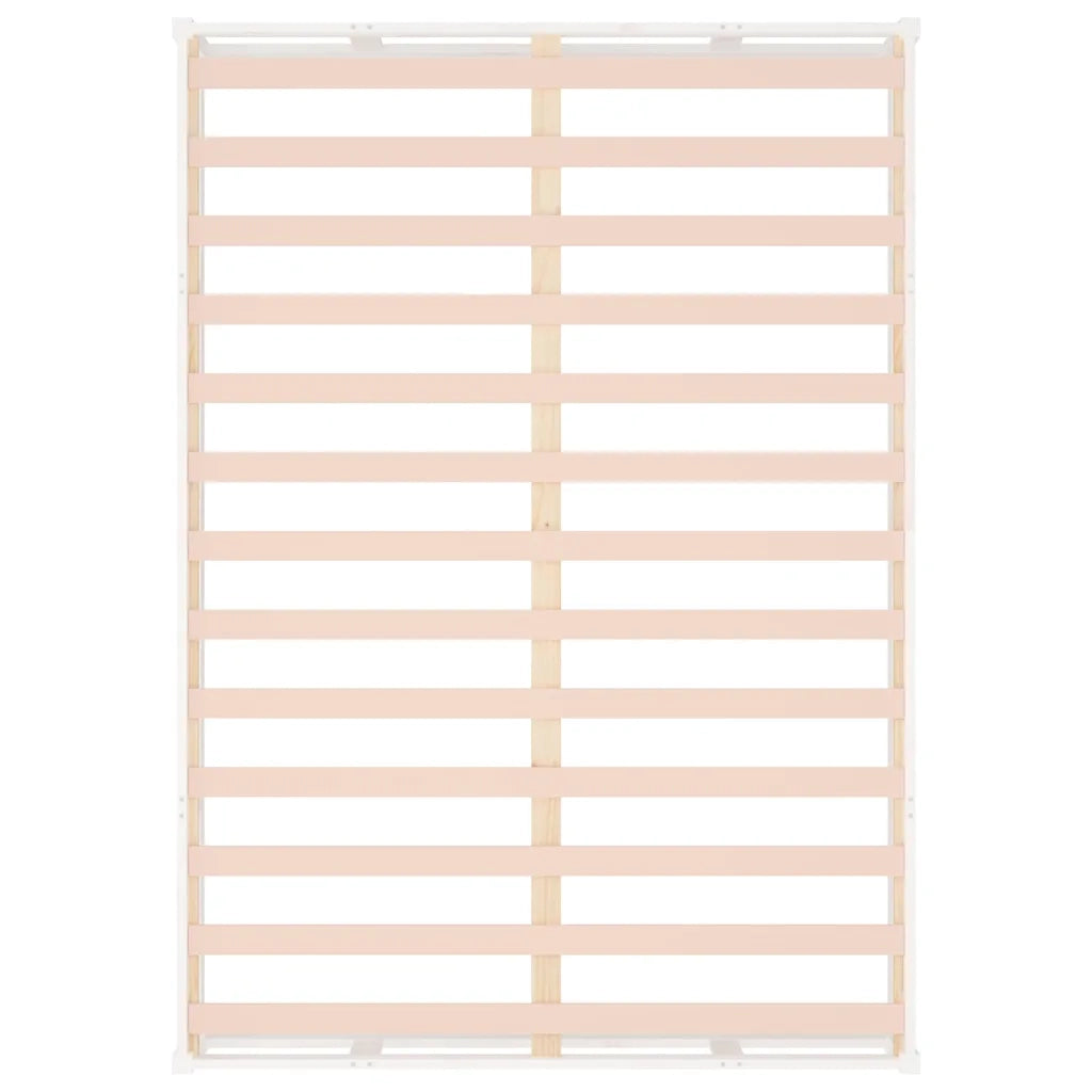Giroletto-Struttura Letto Bianco 135x190 cm Double in legno Massello 284657