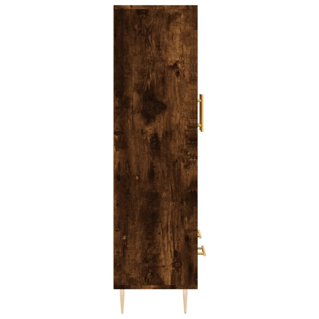 Credenza | Madia | Buffet da pranzo | Armadio da pranzo Rovere Fumo 69,5x31x115 cm in Legno Multistrato