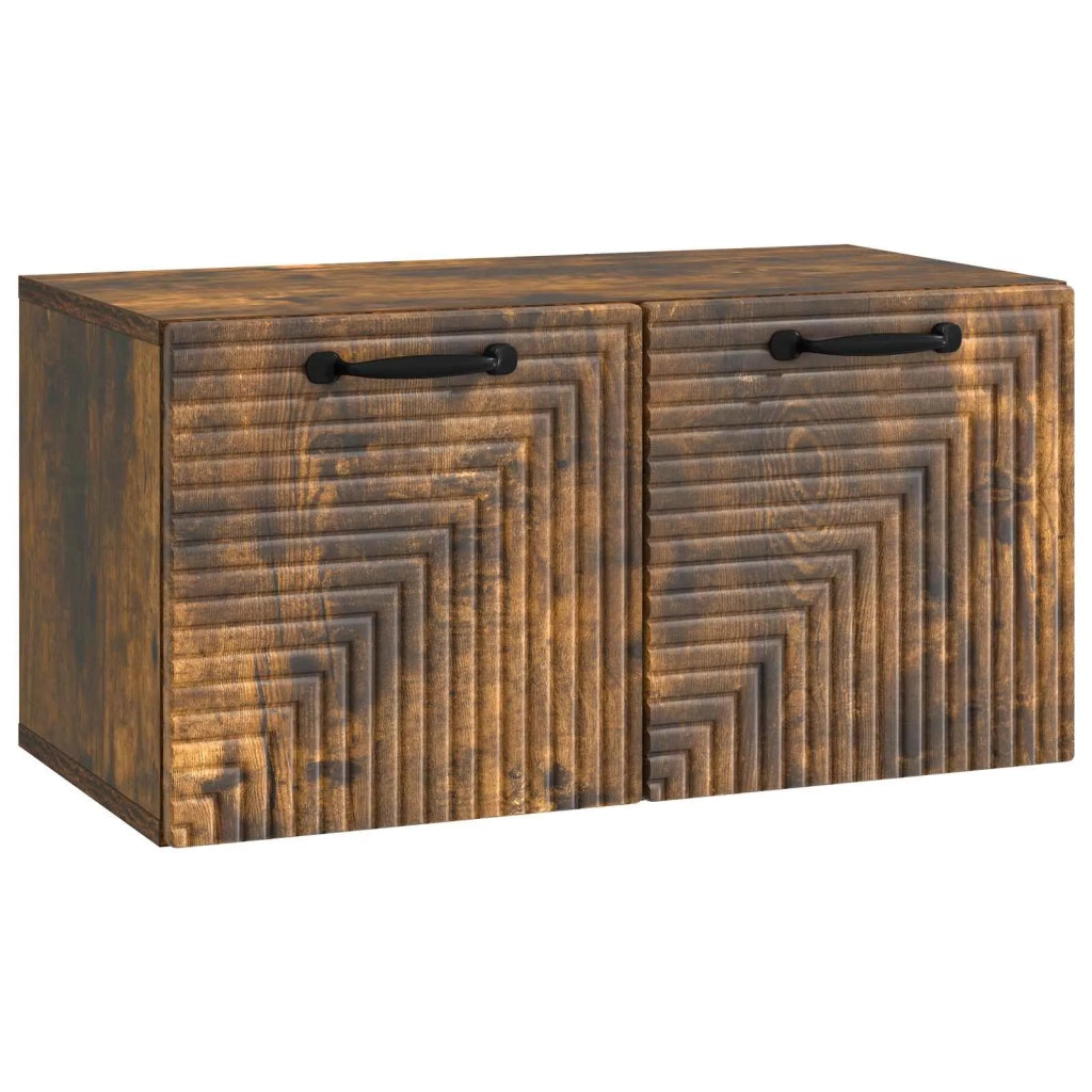 Mobile Porta TV da Muro Rovere Fumo 59,5 x 31 x 30 cm