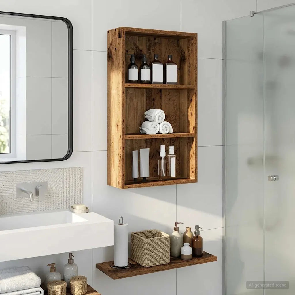 Armadio da bagno a muro Legno vecchio 40 x 14 x 70 cm 889365