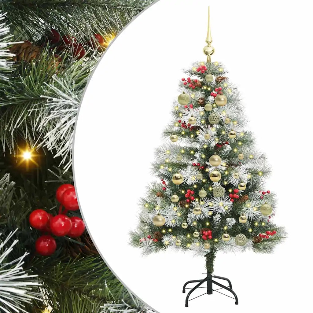 Albero di Natale artificiale Verde e bianco 150 cm 3395174