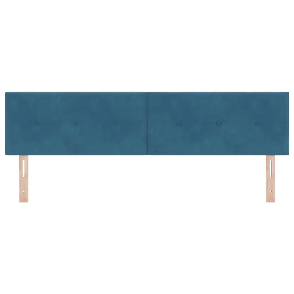 Testiera LED con strisce LED Blu 180 cm Velluto 3338159