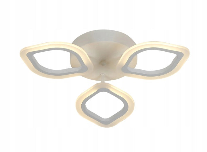 Lampada da soffitto LED 36W bianca foglie Vargo telecomando