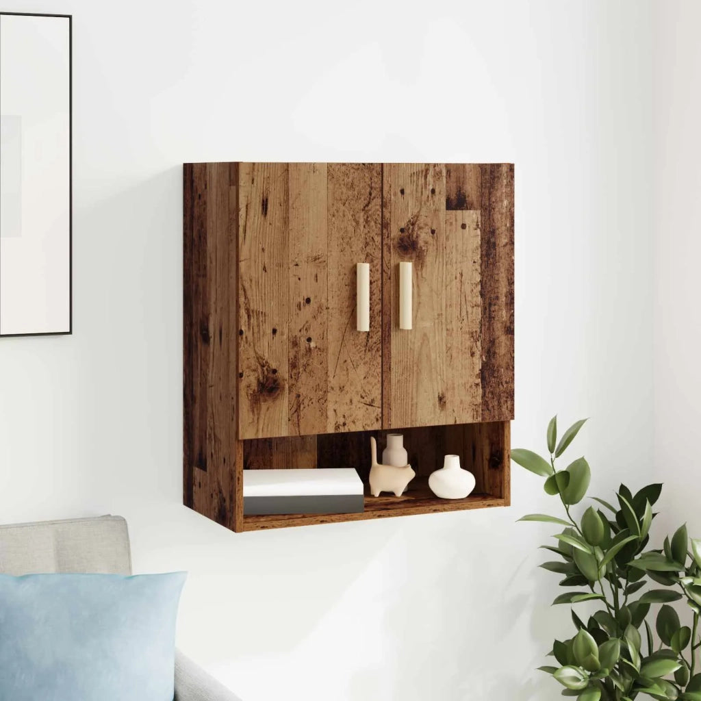 Armadietto a Muro | Mobile a Parete Legno vecchio 60 x 31 x 70 cm