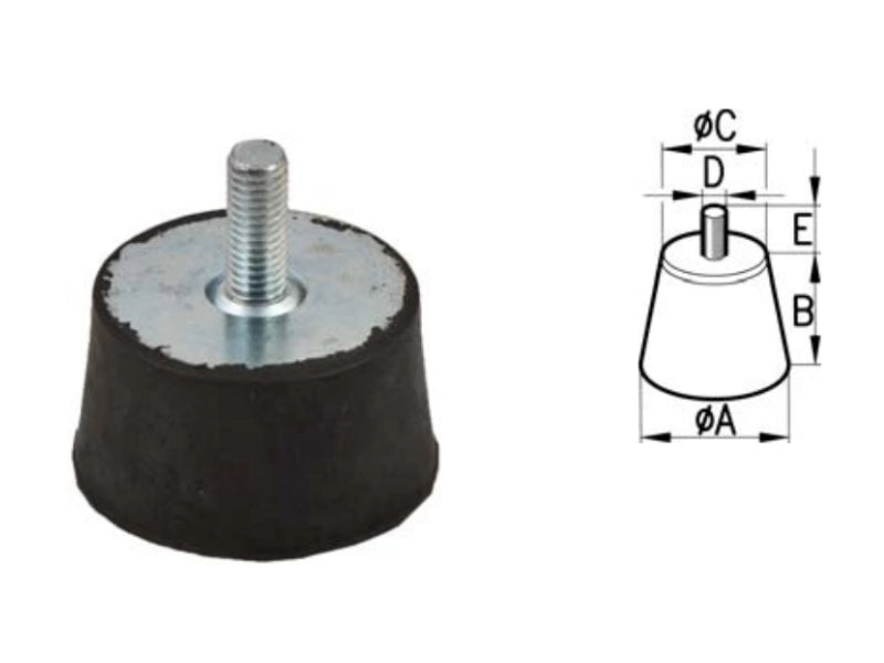 Antivibranti speciali tronco conico - 60686